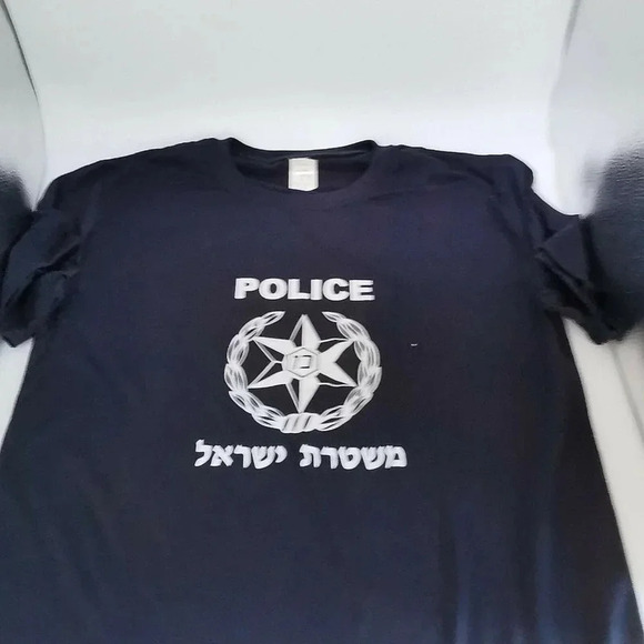 Israel Police Lot 3 T-Shirt Size L plus Handbook and Compass Hebrew Jerusalem - Picture 2 of 10